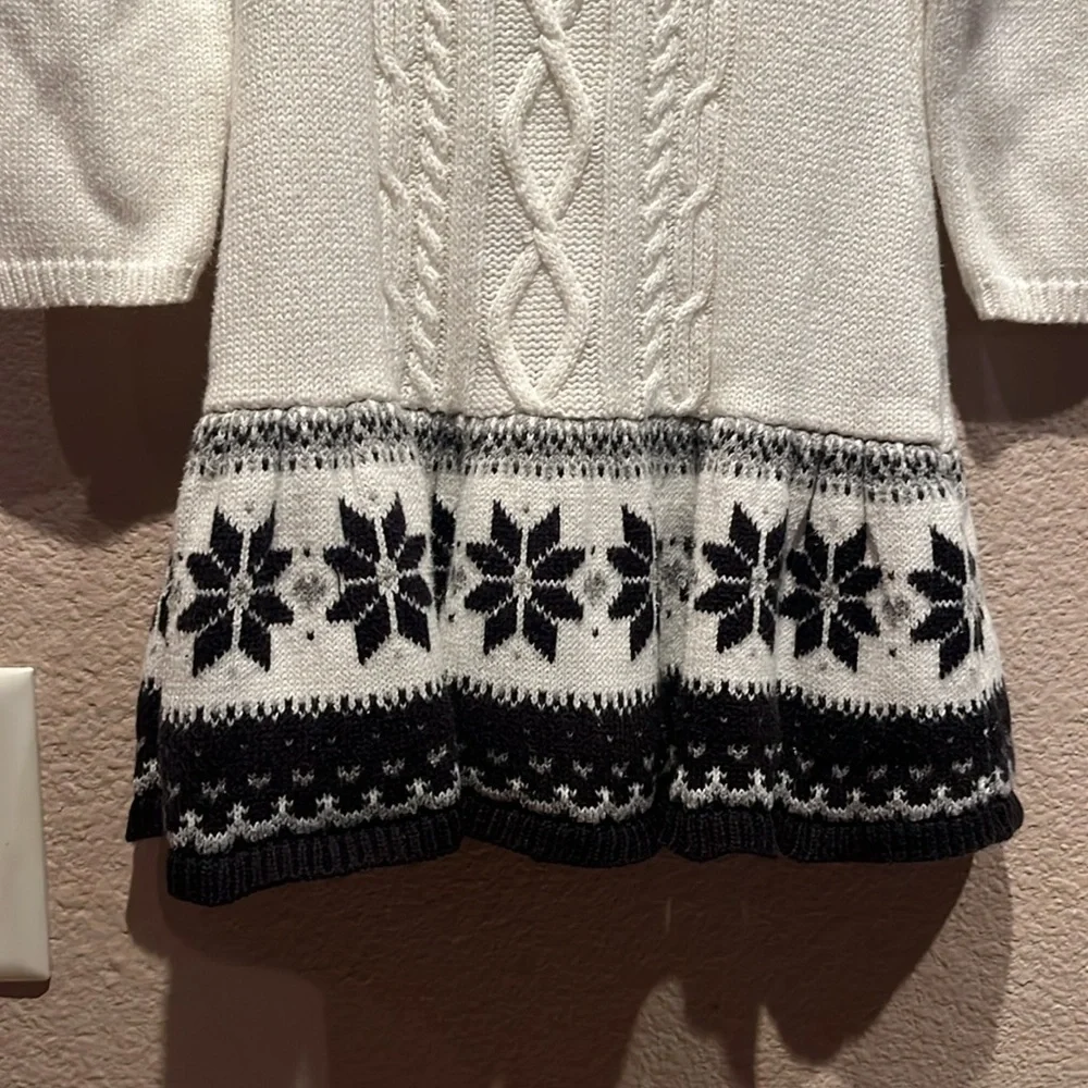 Gymboree Girl’s Fair Isle Nordic Snowflake Sweater Dress 18-24 Months